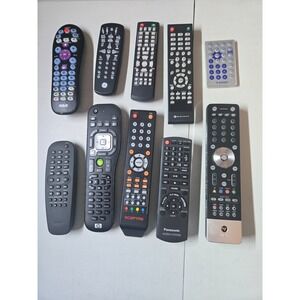 Lot of 10 Remotes RCA, GE, Element, Axion, Vizio, Sceptre, Panasonic...Untested
